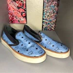 MCM - LEATHER SLIP ON SNEAKERS - WOMENS SIZE  8 (39)